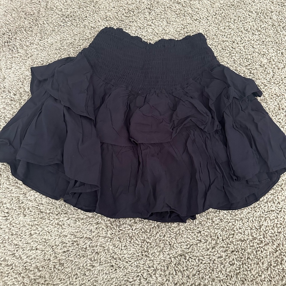 black ruffle skirt